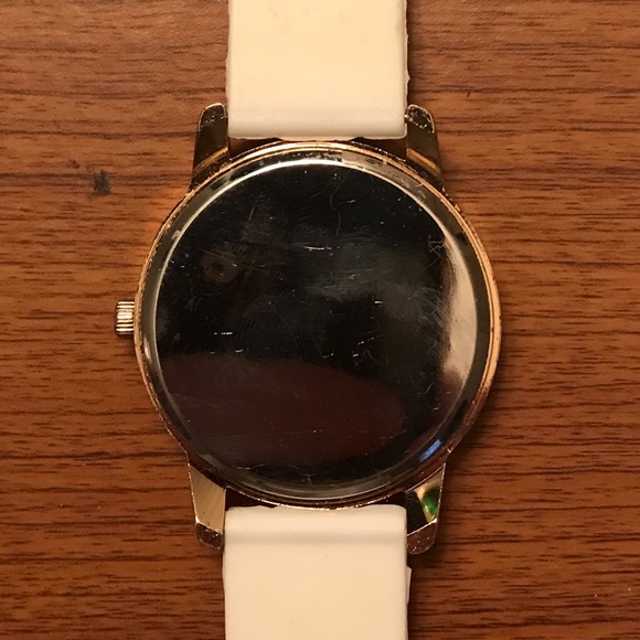 Geneva Rose Gold & White Watch with Silicone Band - Picture 8 of 8